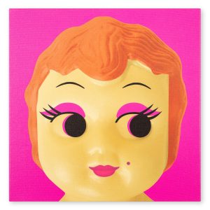 Warhol - Single Head - Pink & Yellow