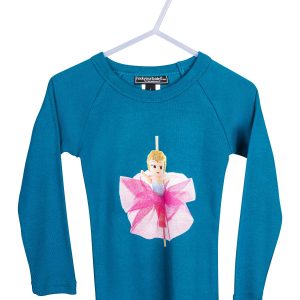 Blue Kids Shirt & Pink Print